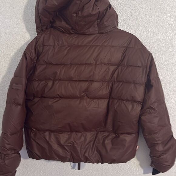 NWT-HUNTER- admiral coffee puffer jacket- coffee/ brown color-Women's size Small - Picture 3 of 16
